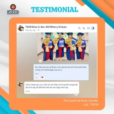 Phản hồi phụ huynh bé Brian Gia Bảo