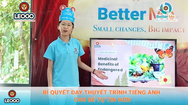 Bí quyết dạy thuyết trình tiếng Anh cho bé tự tin hơn