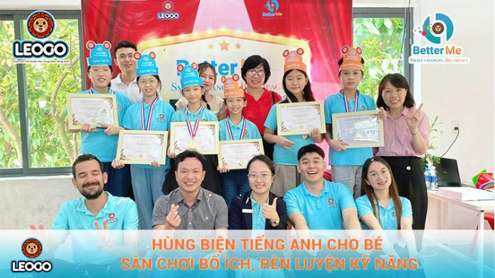 Ảnh hùng biện tiếng anh cho bé